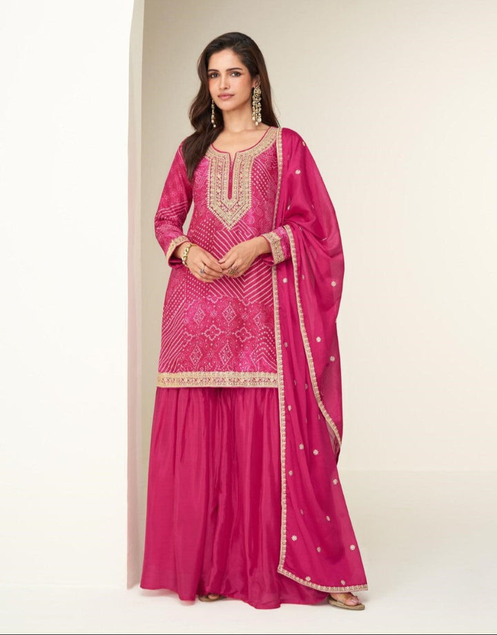 Mangal rose full work suit set