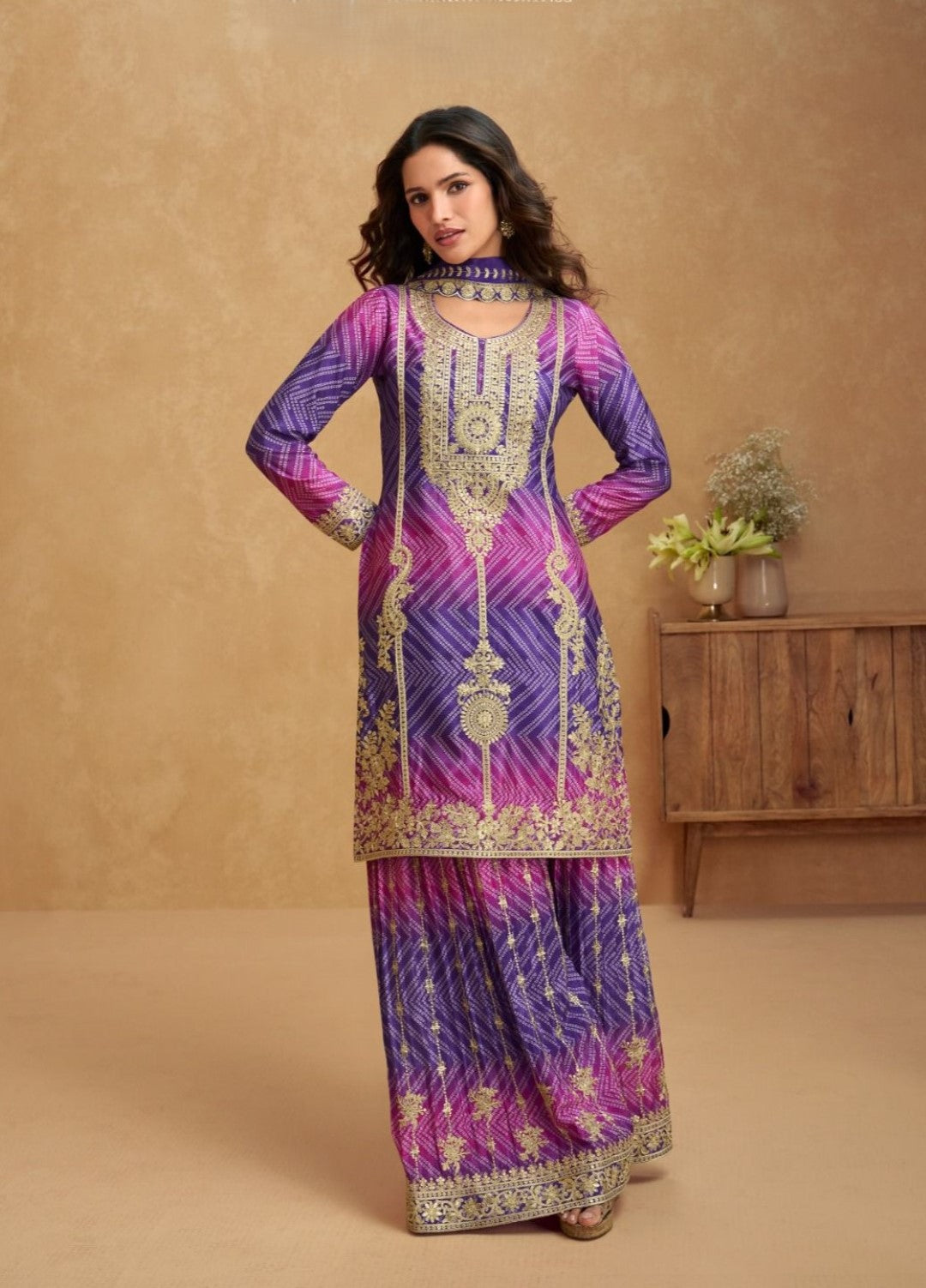Mangal Vibrant full work suit set
