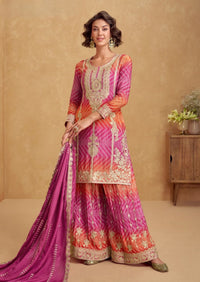 Mangal rouge full work suit set