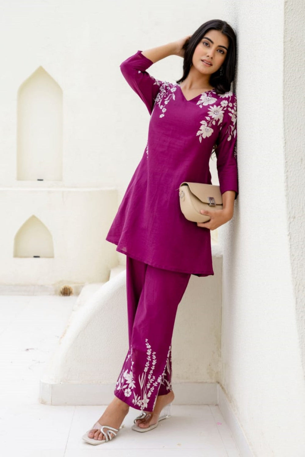 Mahua cameo cotton co-ord set