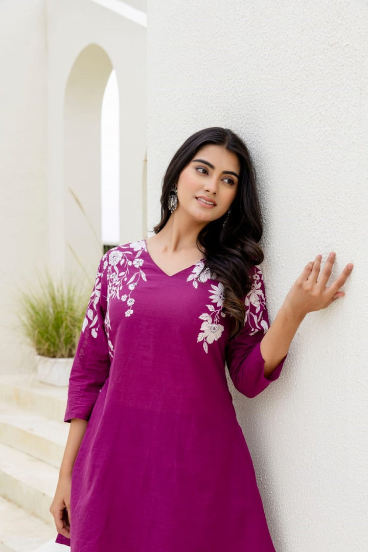 Mahua cameo cotton co-ord set