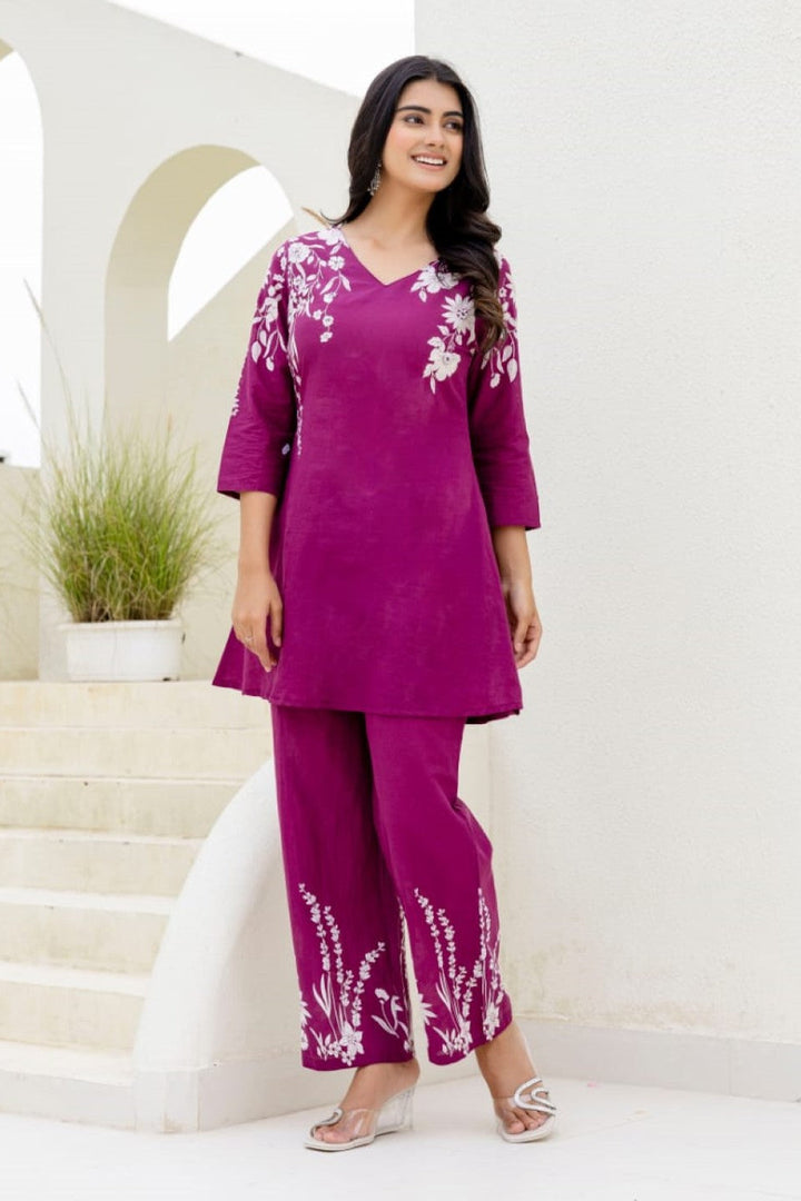 Mahua cameo cotton co-ord set