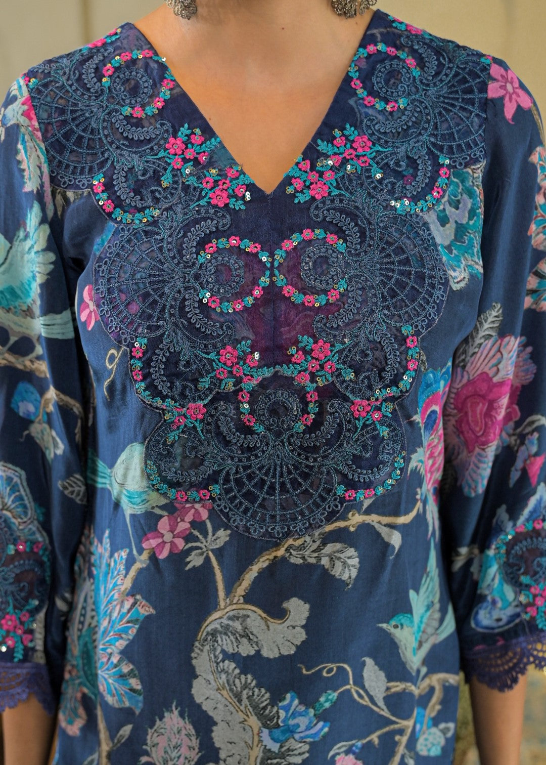 Vastramaya azure farshi salwar suit set