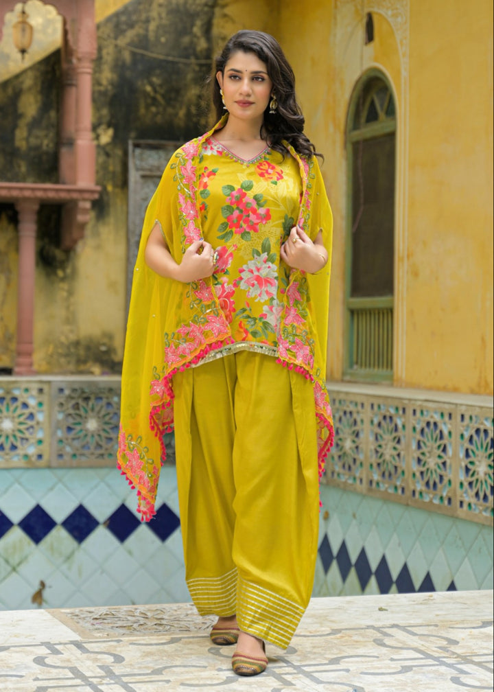 vastramaya canary 3 pc fusion set