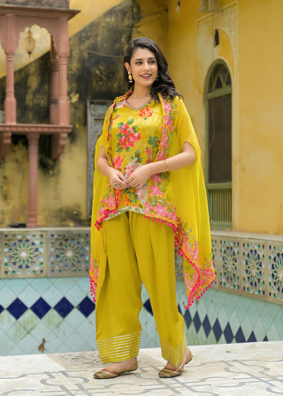 vastramaya canary 3 pc fusion set