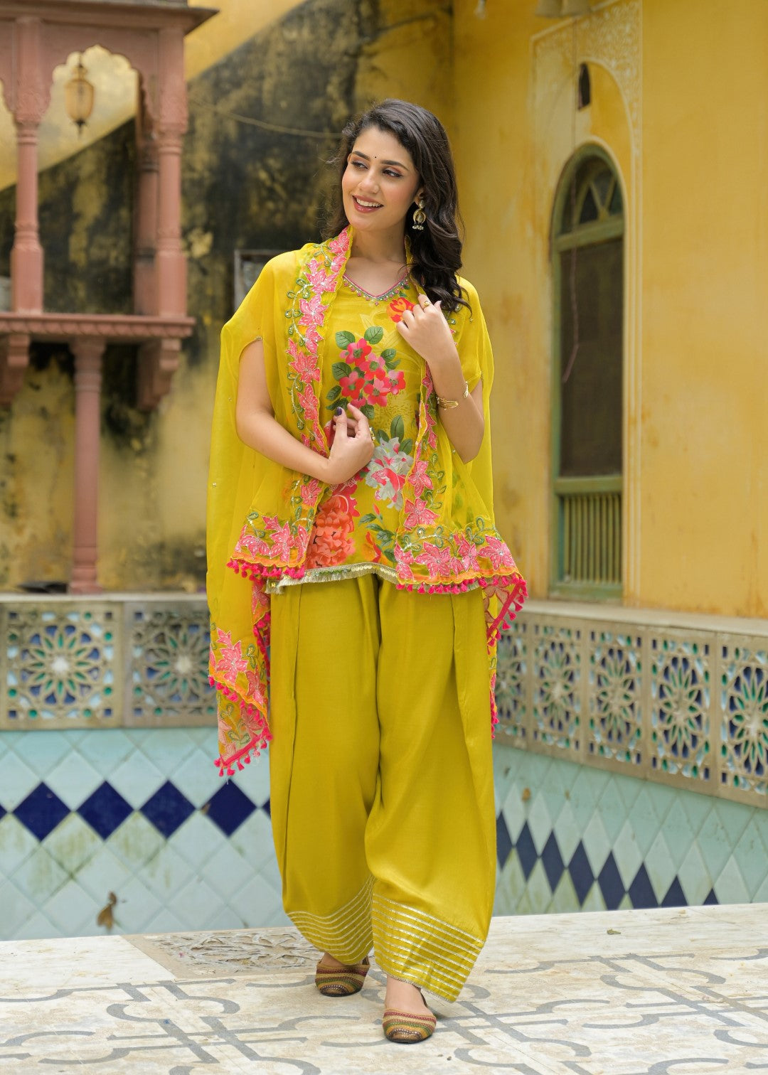 vastramaya canary 3 pc fusion set