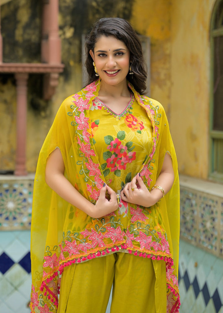 vastramaya canary 3 pc fusion set