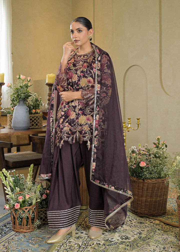 Vastramaya mocha farshi salwar premium suit set