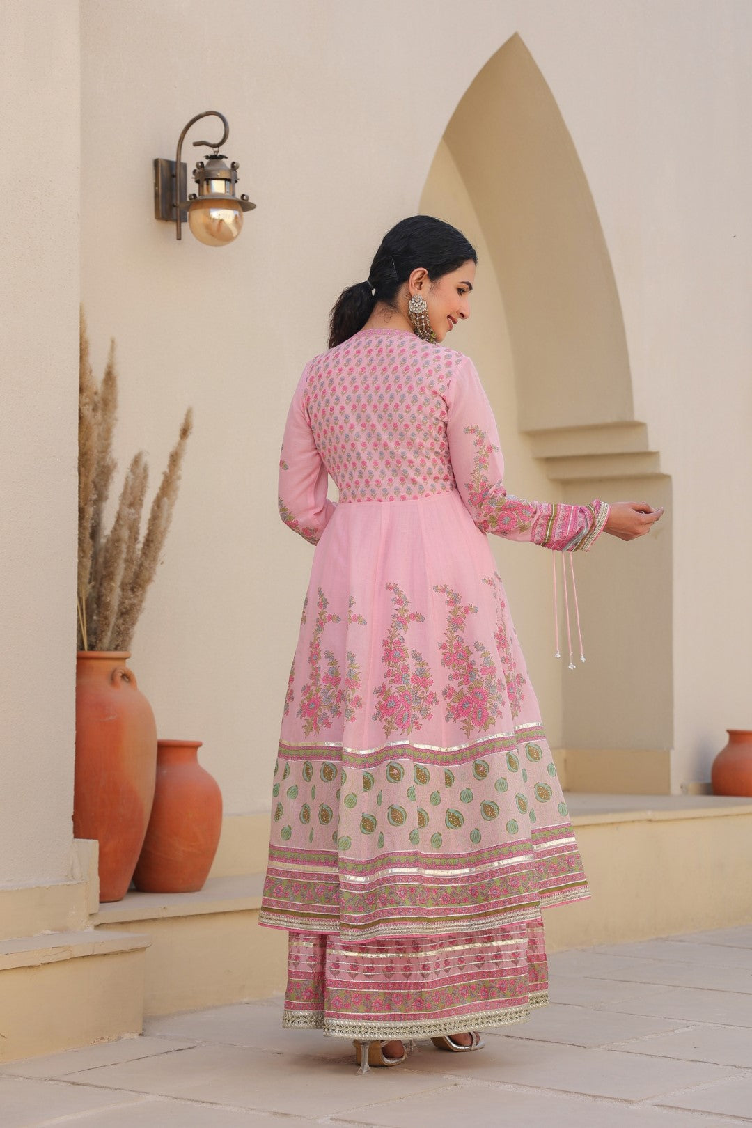 Vastramaya rose premium cotton gown
