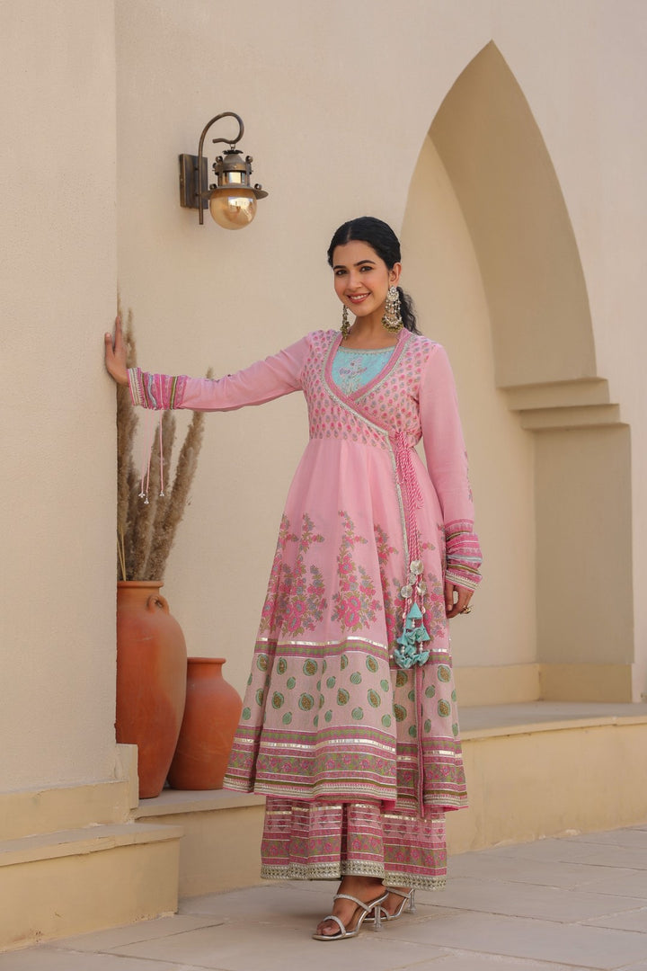 Vastramaya rose premium cotton gown