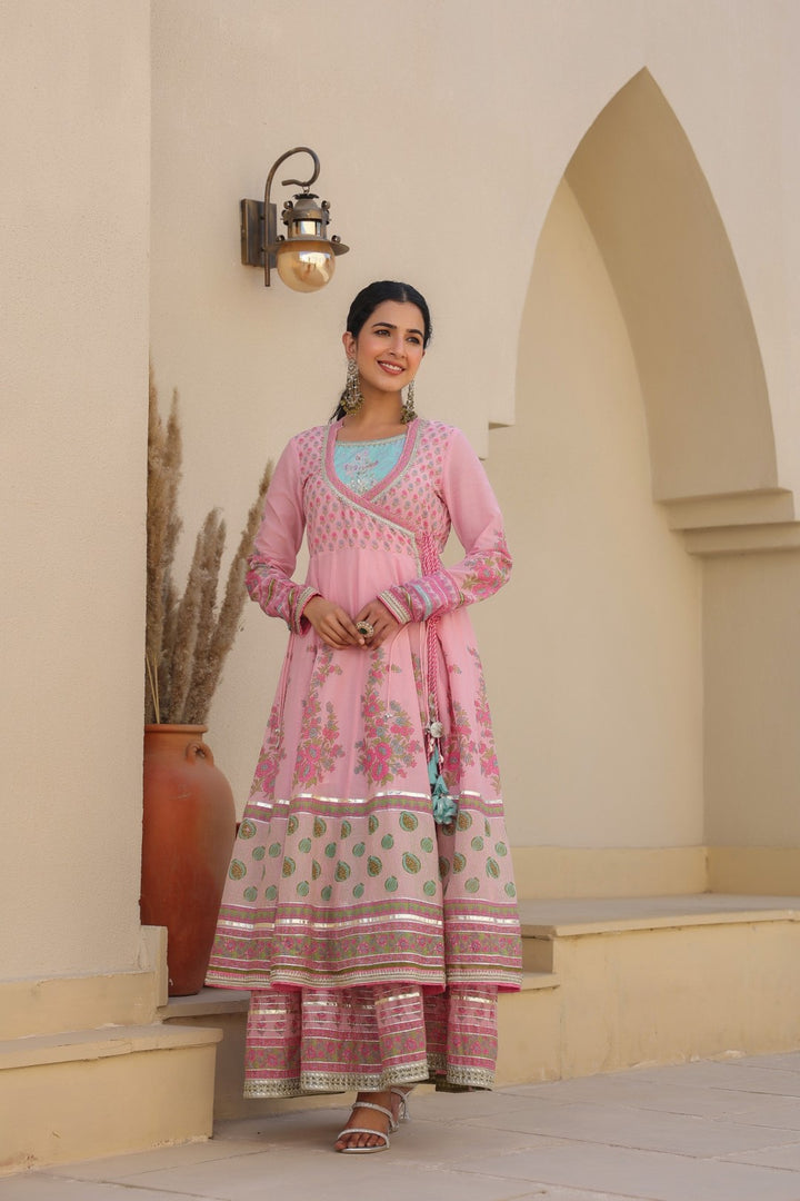 Vastramaya rose premium cotton gown