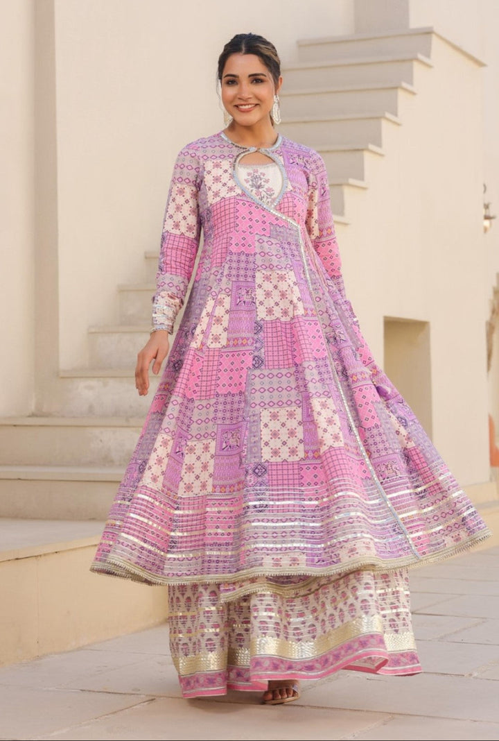 Vastramaya tyrian cotton festive gown