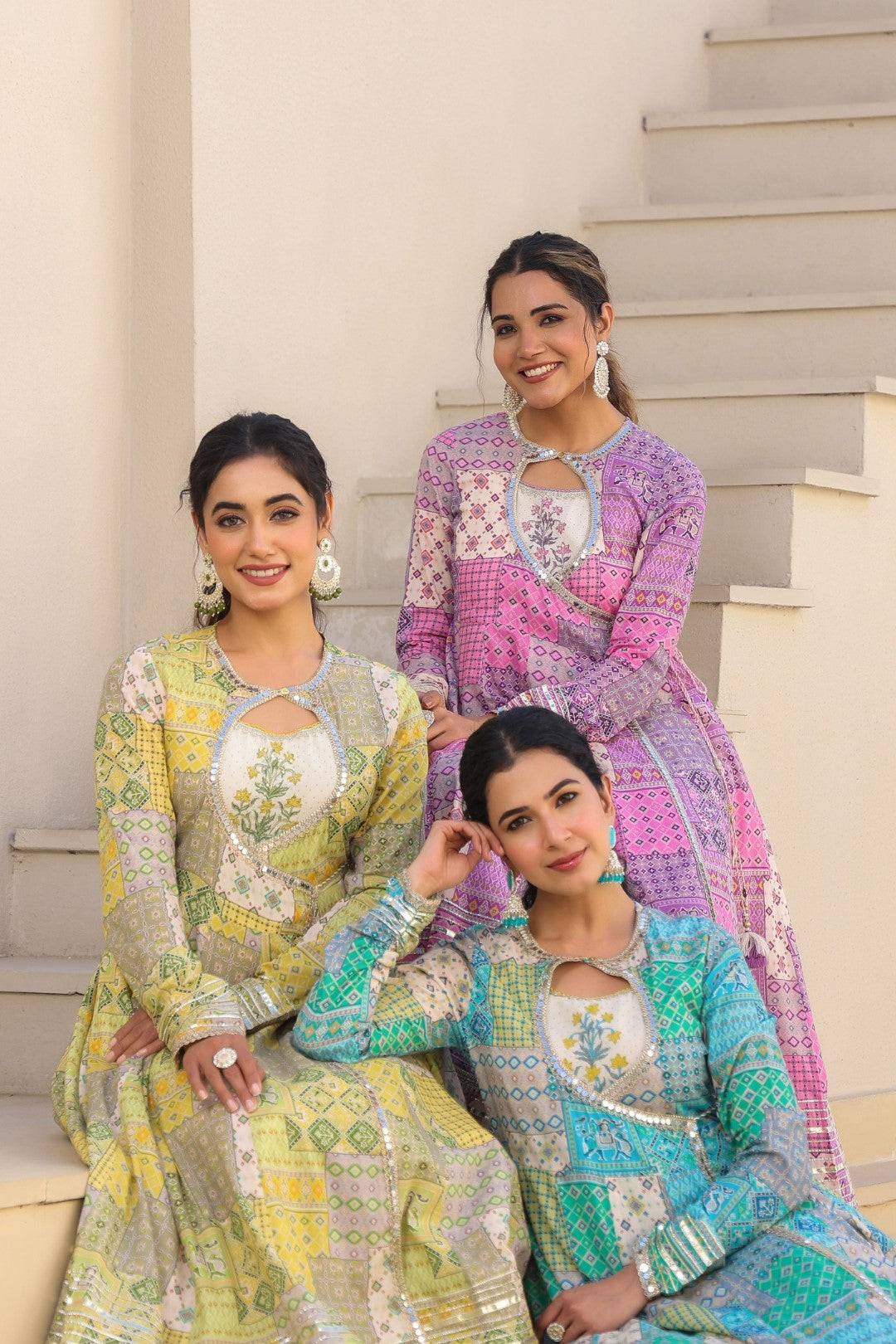 Vastramaya tyrian cotton festive gown