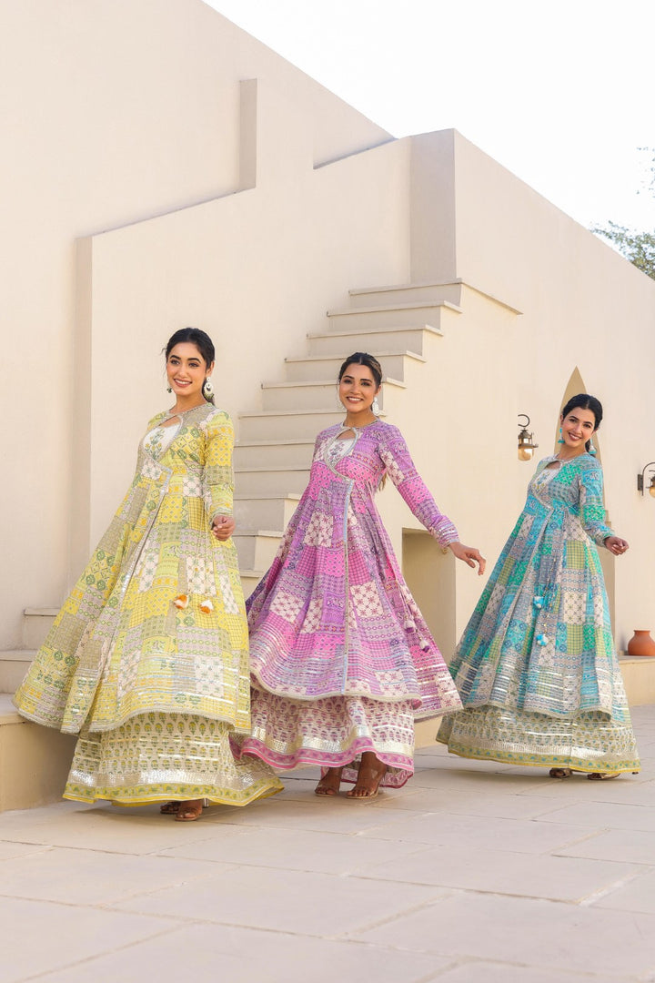 Vastramaya peacock cotton festive gown