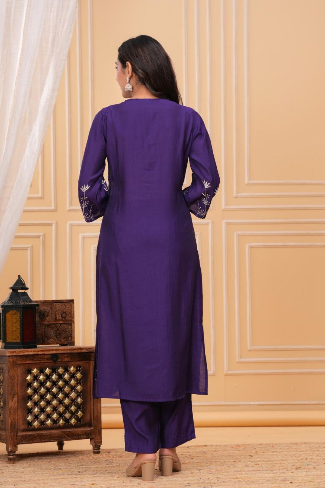 Jayti Grape Work Suit Set