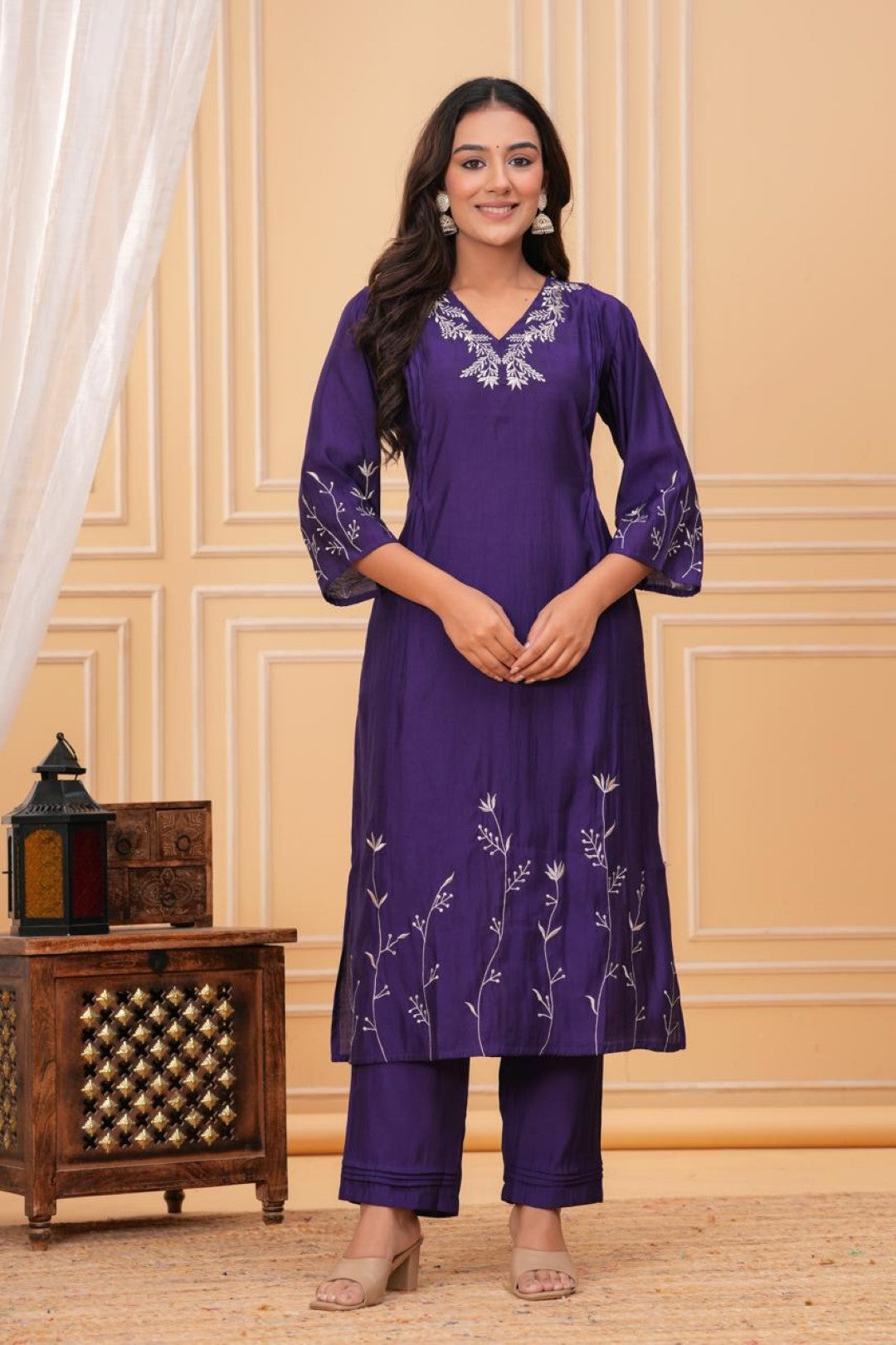 Jayti Grape Work Suit Set