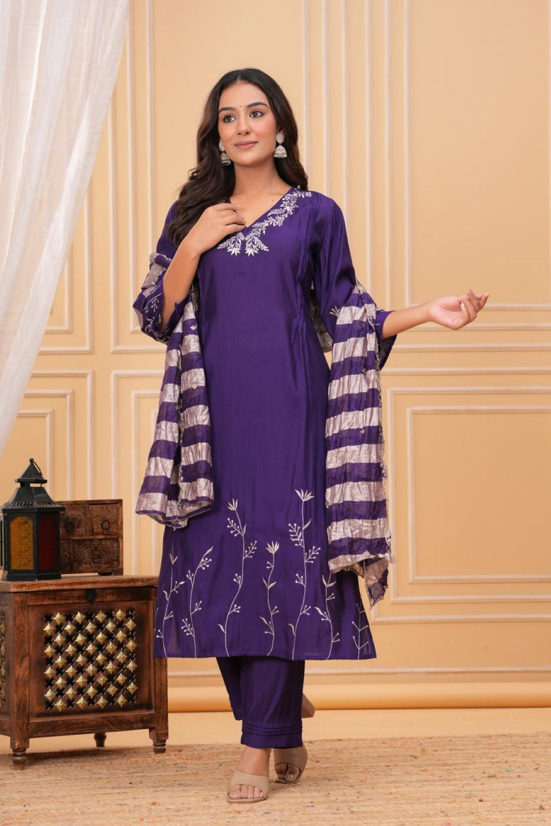 Jayti Grape Work Suit Set