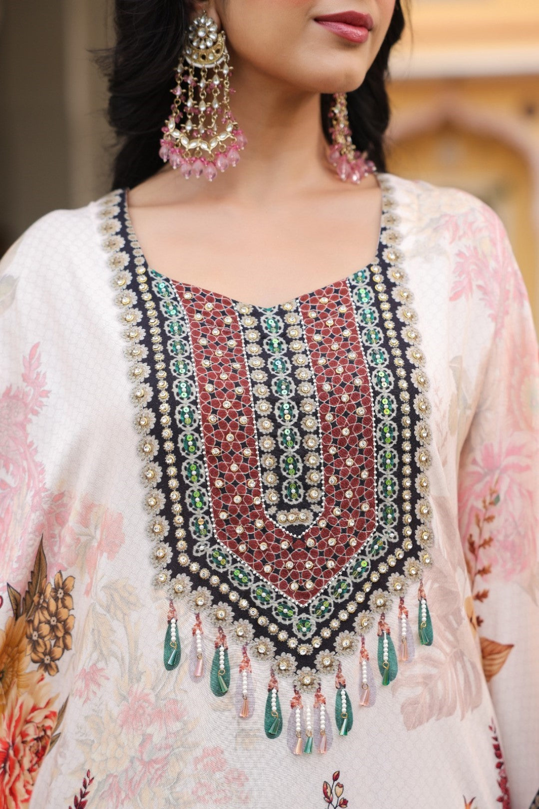 Mahua Monarch Kaftan Pant Set