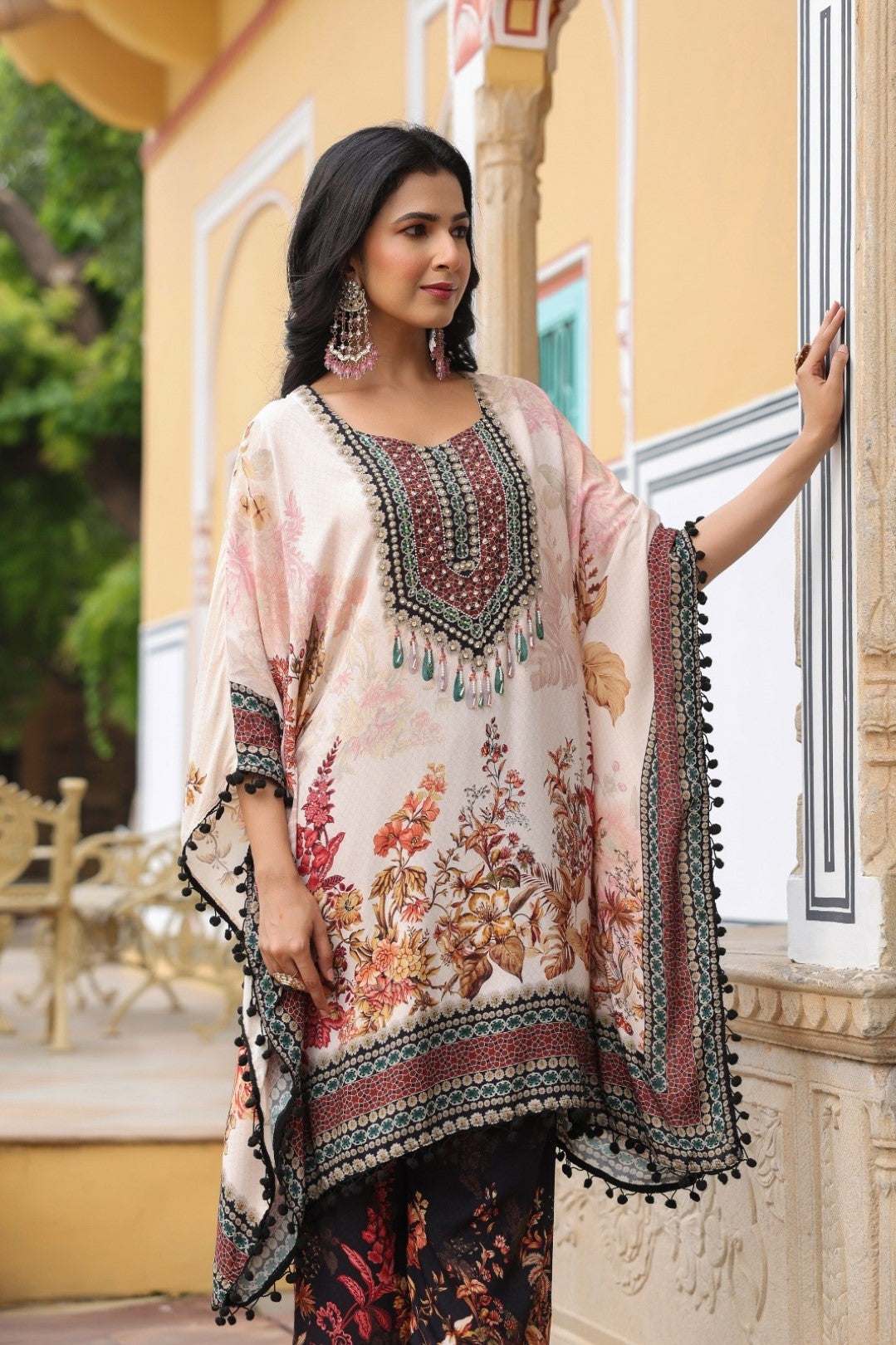 Mahua Monarch Kaftan Pant Set