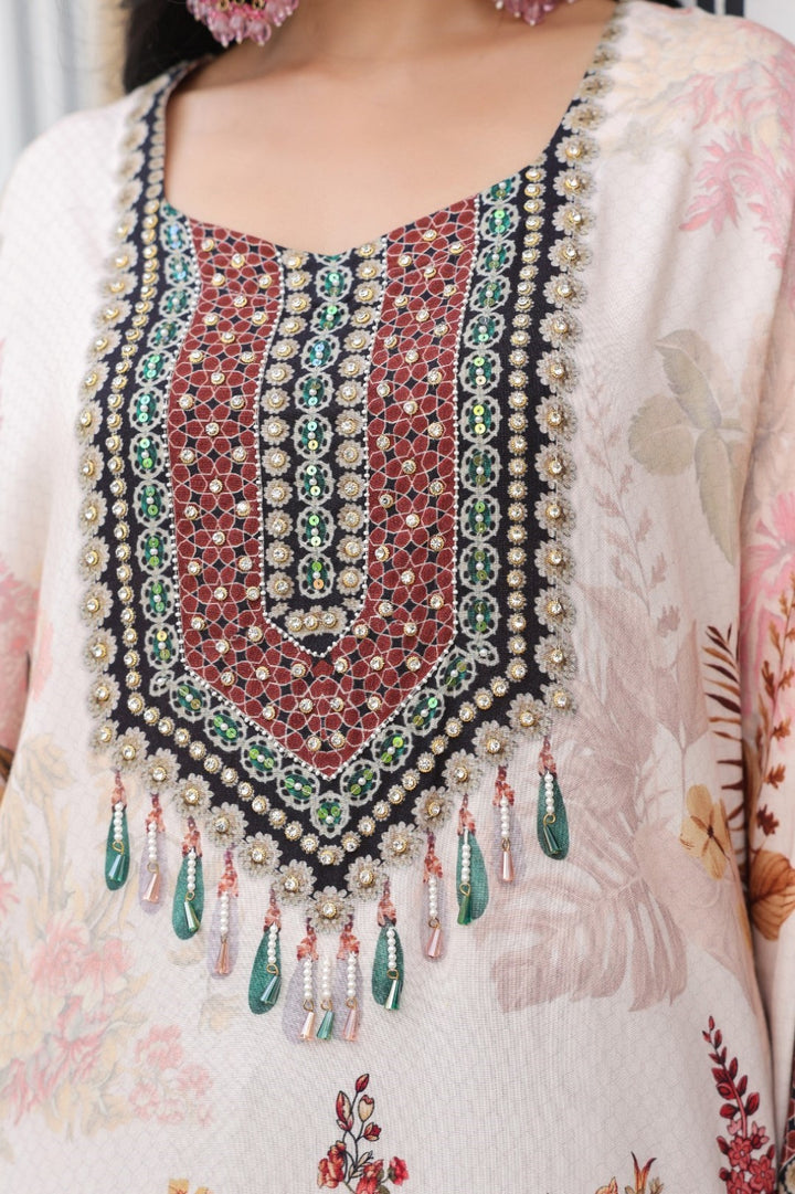 Mahua Monarch Kaftan Pant Set