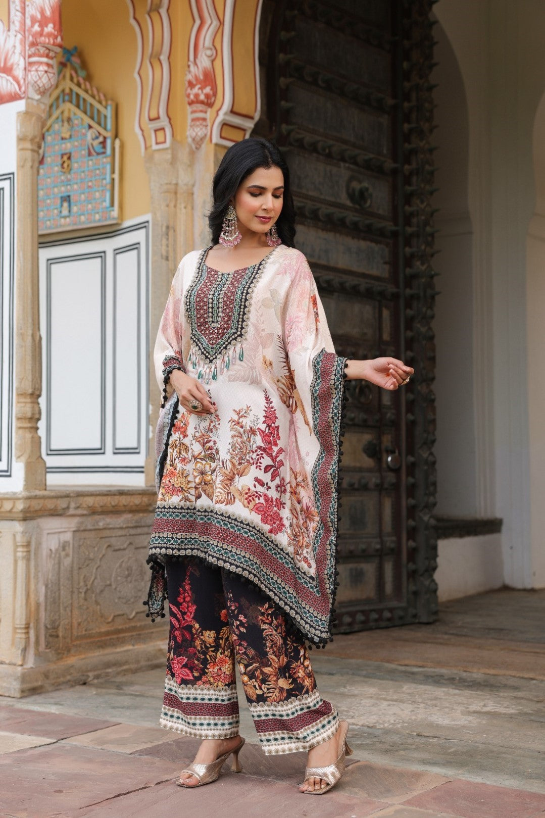 Mahua Monarch Kaftan Pant Set