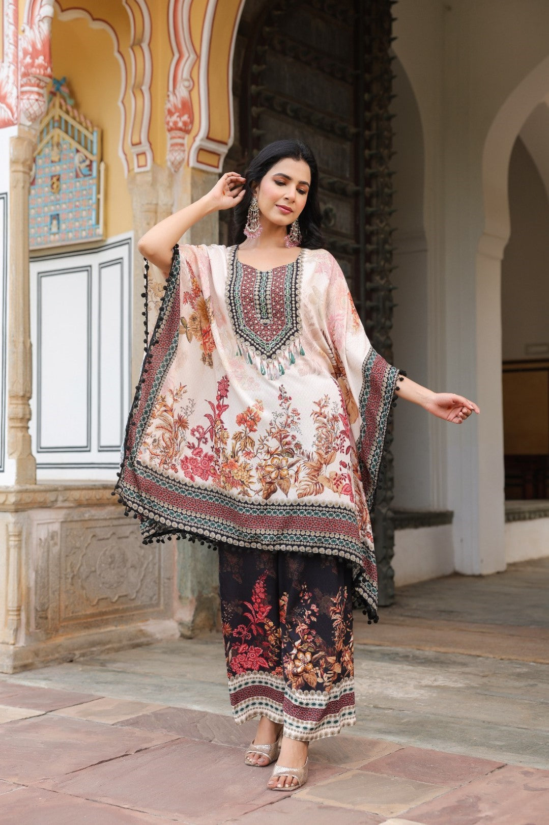 Mahua Monarch Kaftan Pant Set