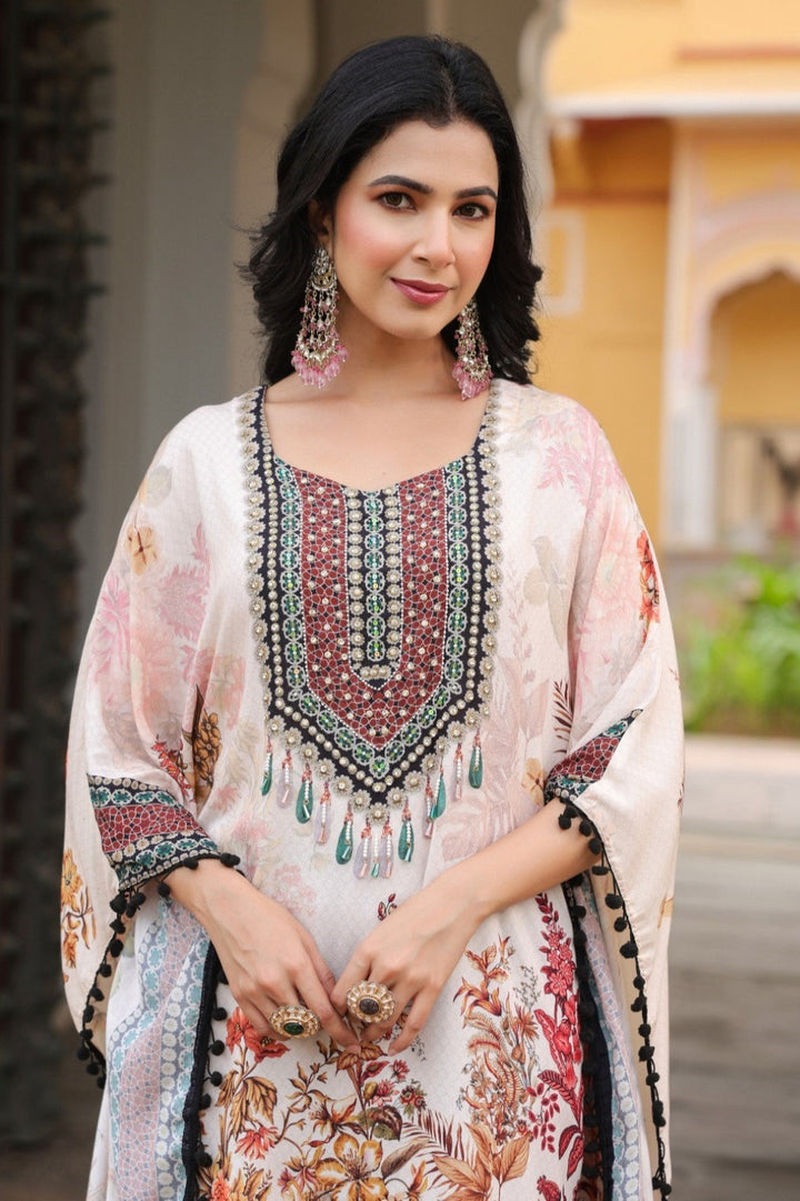 Mahua Monarch Kaftan Pant Set
