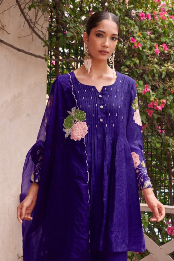 Sangini Tyrian Embroidery Work Suit set