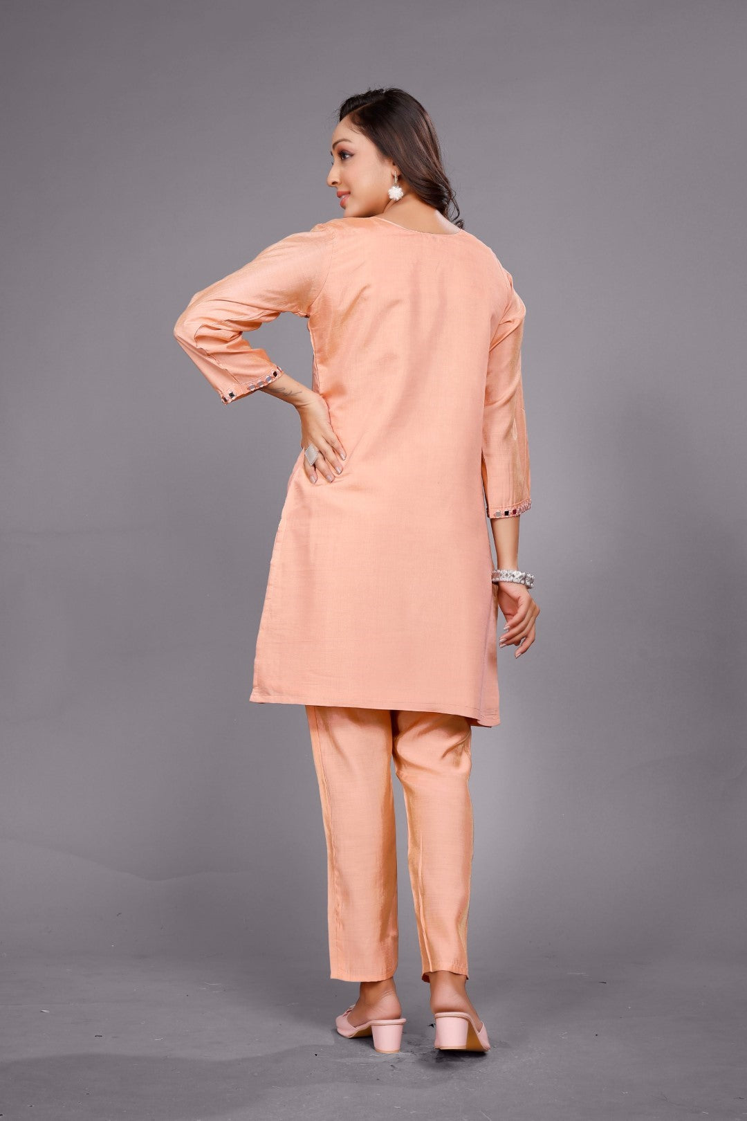 Divya Crayola mirror work co-ord set