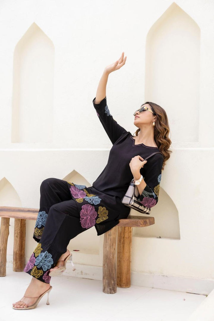 Mokabara Onyx cotton co-ord set