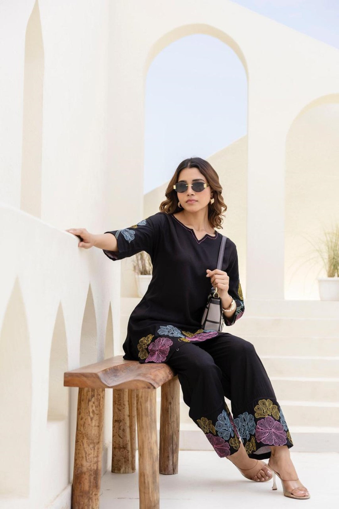 Mokabara Onyx cotton co-ord set