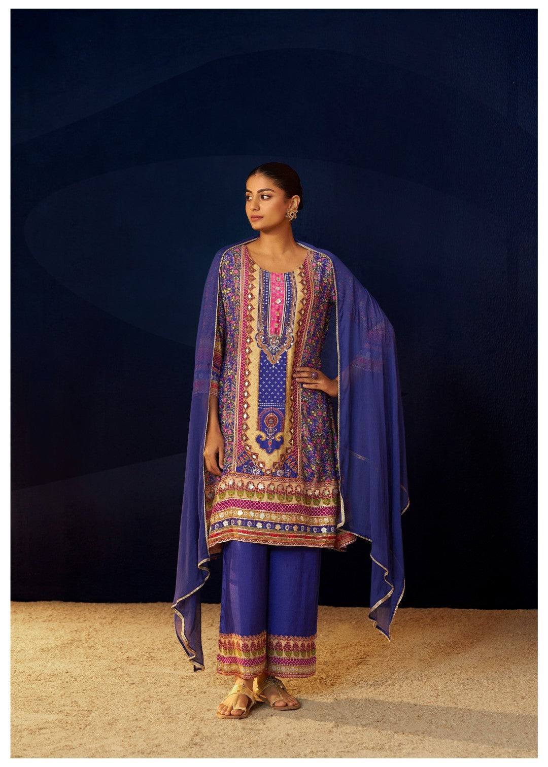 Aster Periwinkle full work suit set