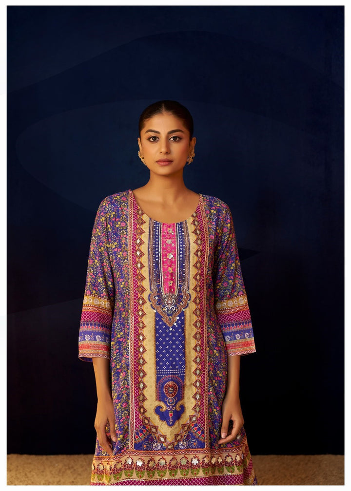 Aster Periwinkle full work suit set