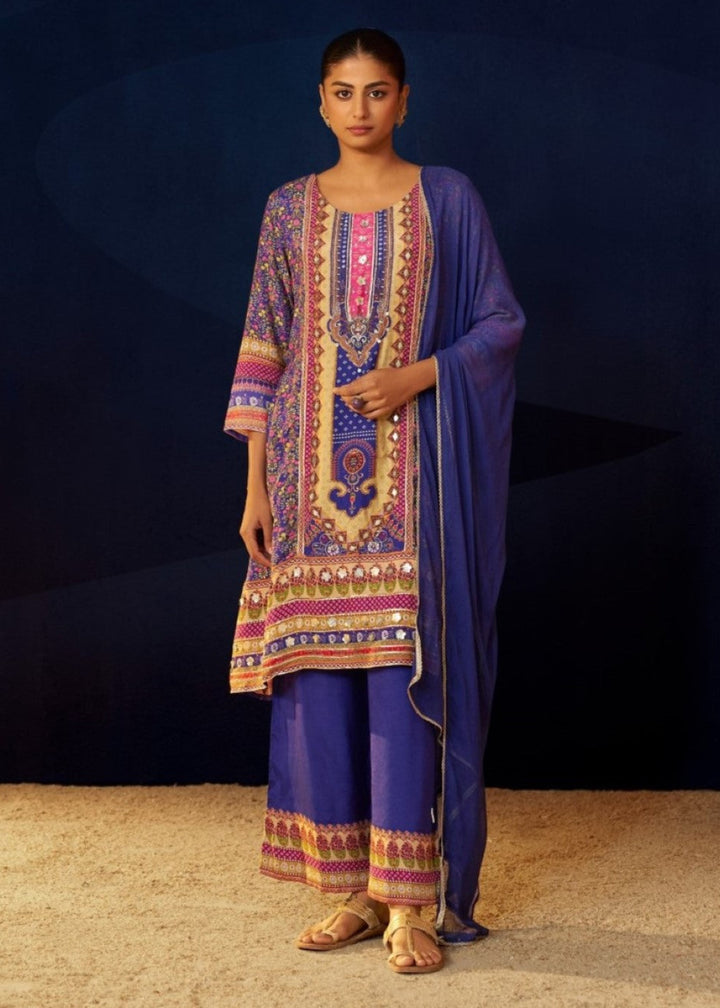 Aster Periwinkle full work suit set