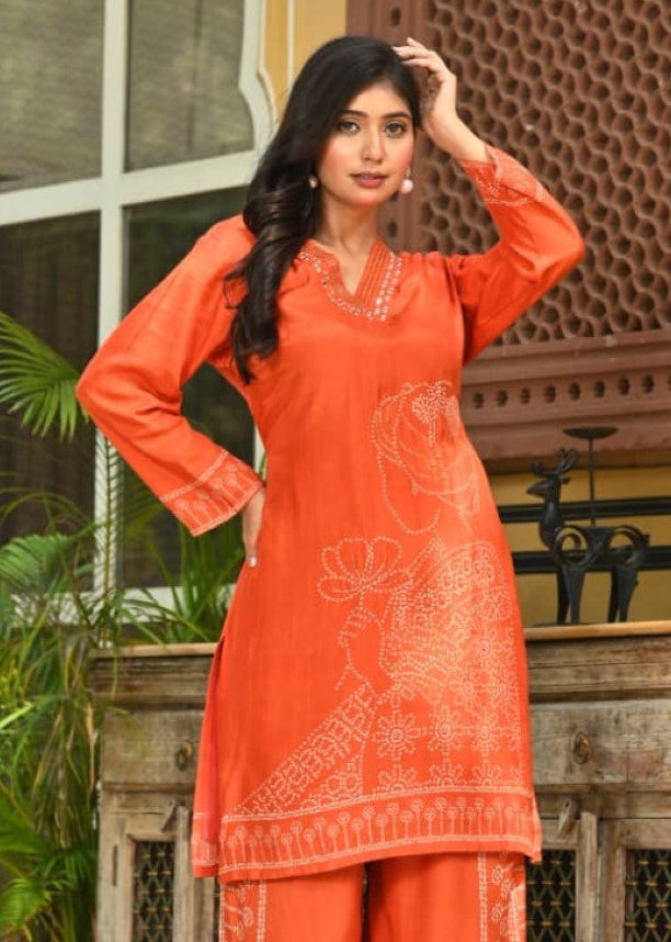 Bodhi coral premium co-ord set