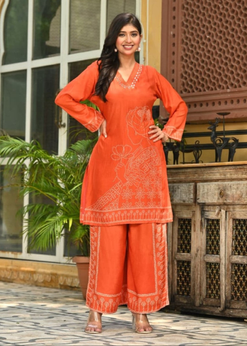 Bodhi coral premium co-ord set