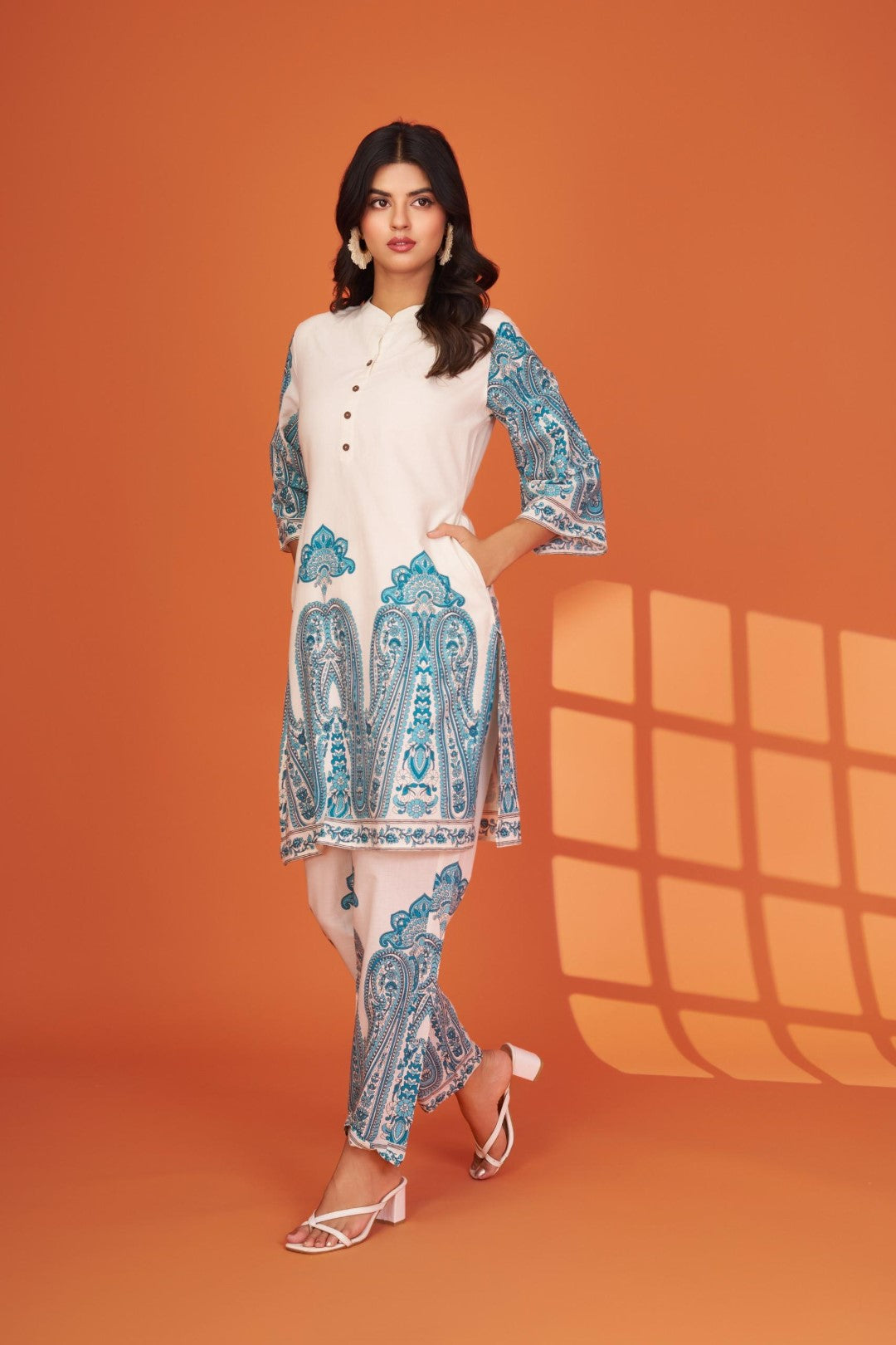 Maurya helium printed cotton co-ord set