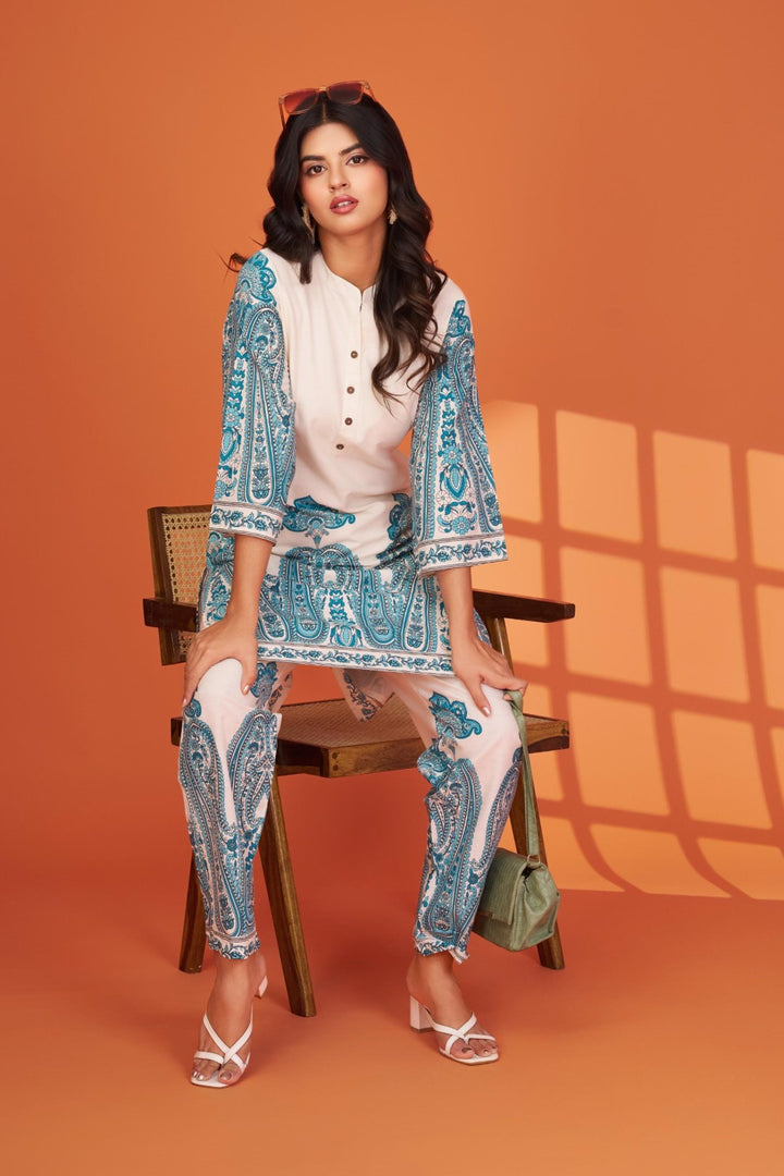 Maurya helium printed cotton co-ord set