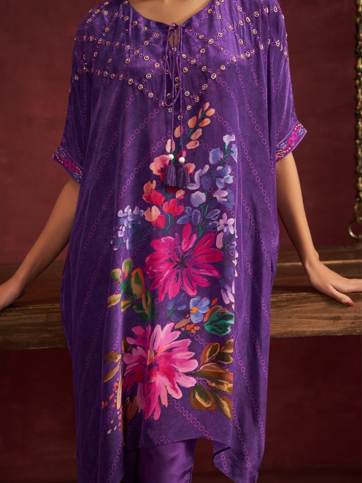 Aster helio work kaftan pant set