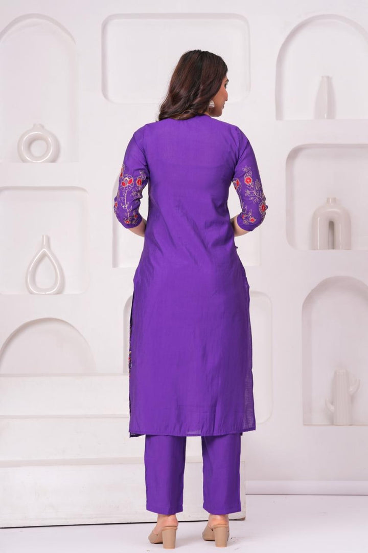 Jayti Rebecca Embroidered Suit Set