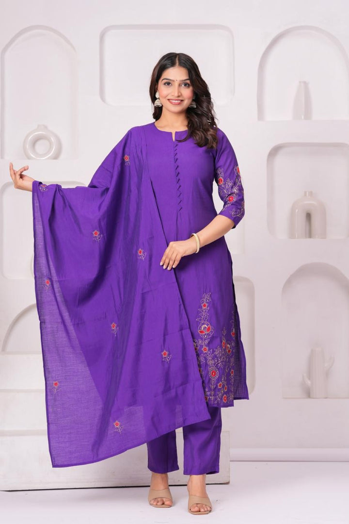 Jayti Rebecca Embroidered Suit Set