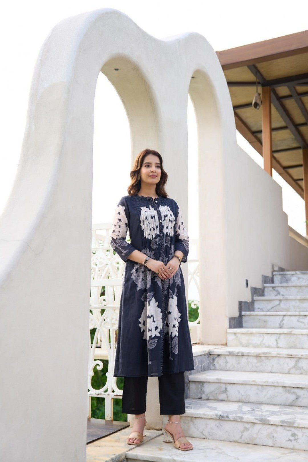 Akira marine Printed cotton kurta pant set