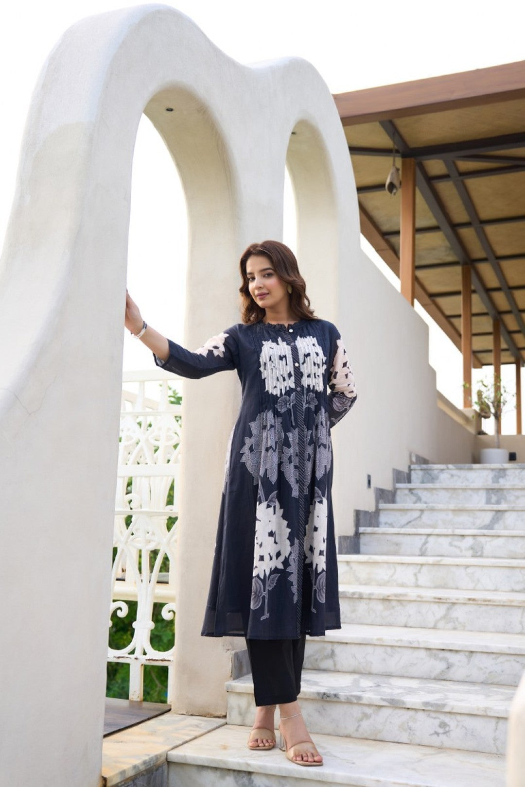 Akira marine Printed cotton kurta pant set