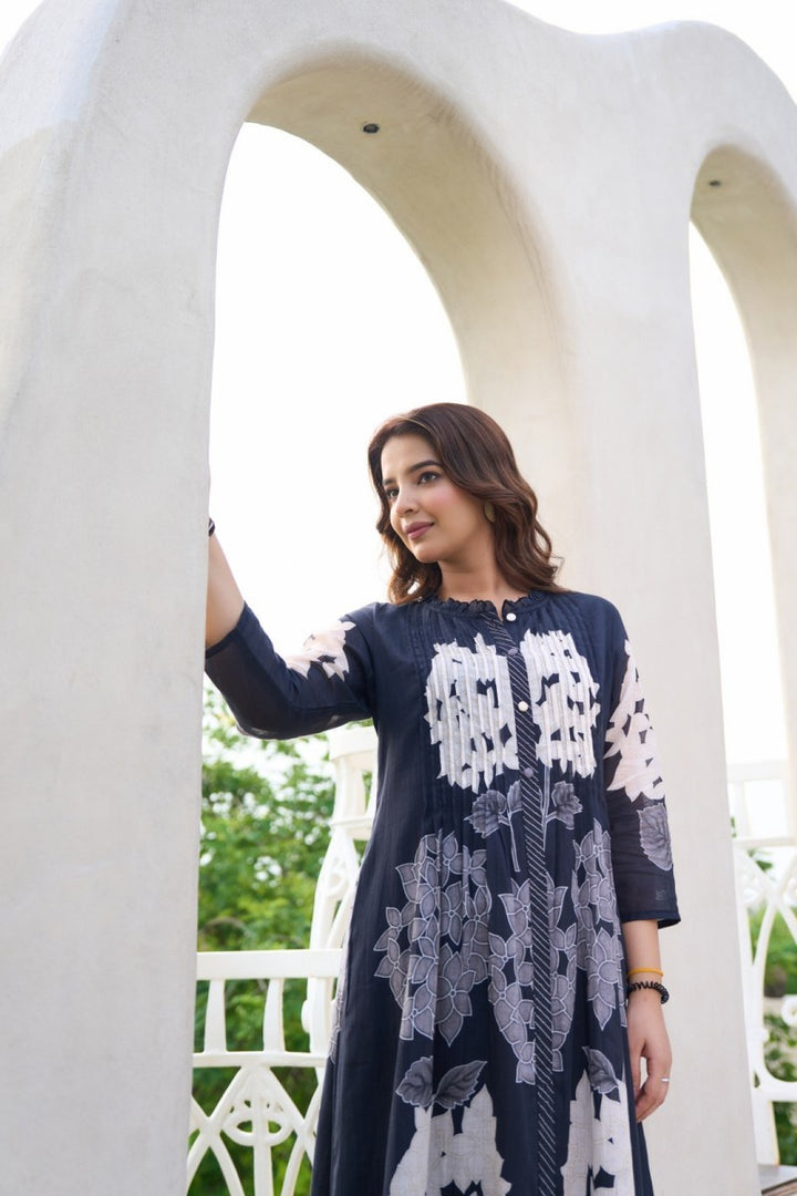 Akira marine Printed cotton kurta pant set