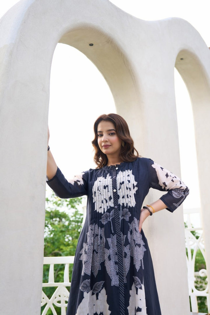 Akira marine Printed cotton kurta pant set