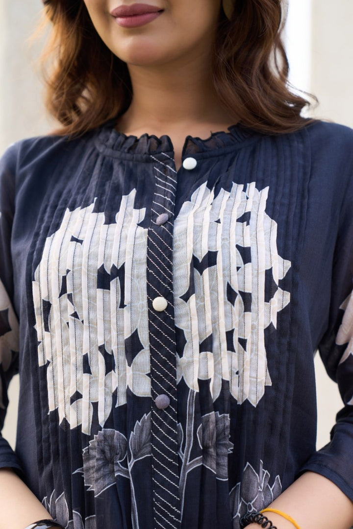 Akira marine Printed cotton kurta pant set