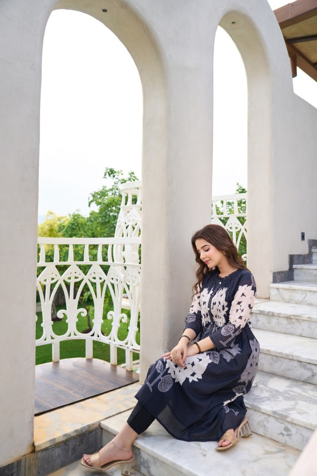 Akira marine Printed cotton kurta pant set