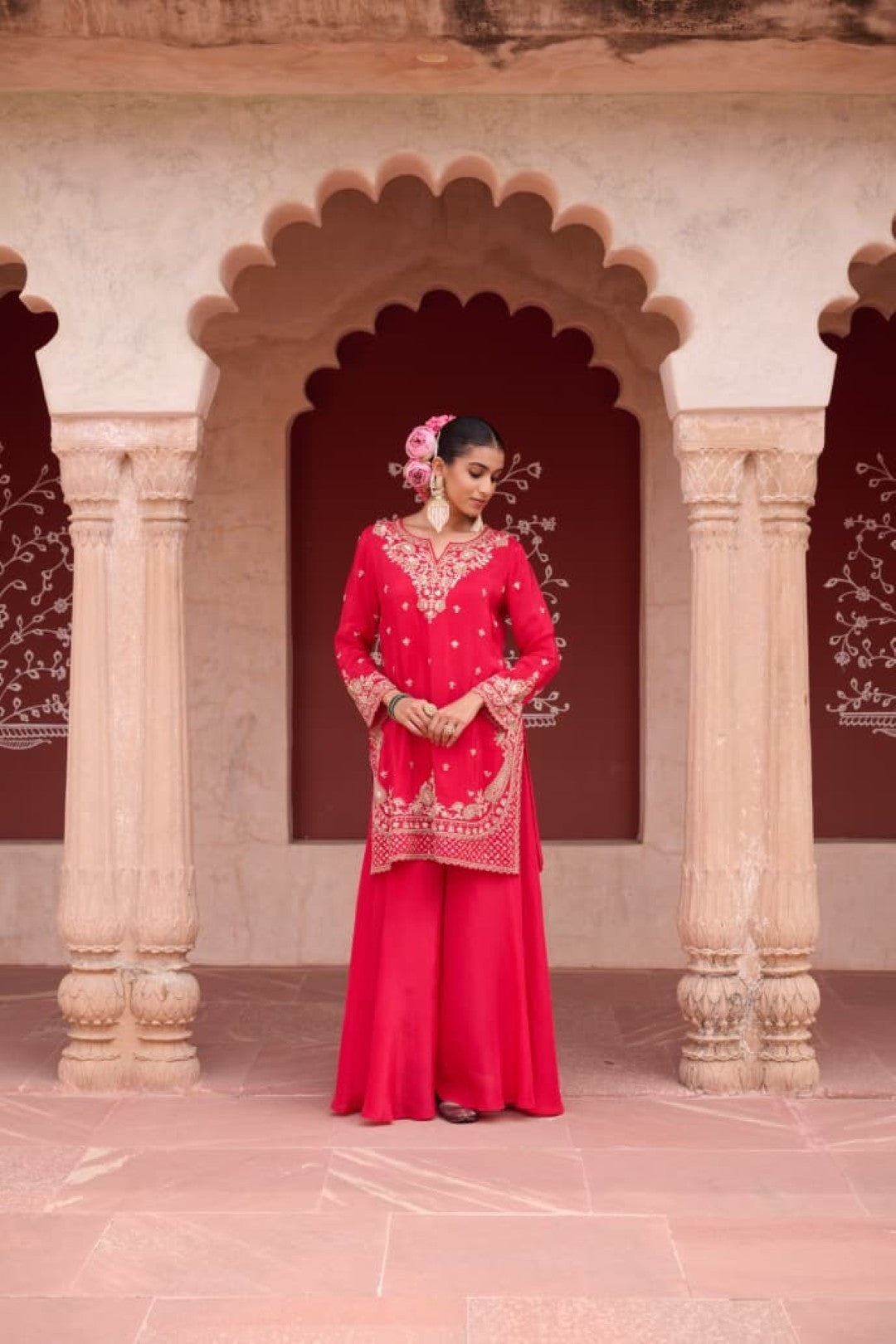 Sangini zarqa full work suit set