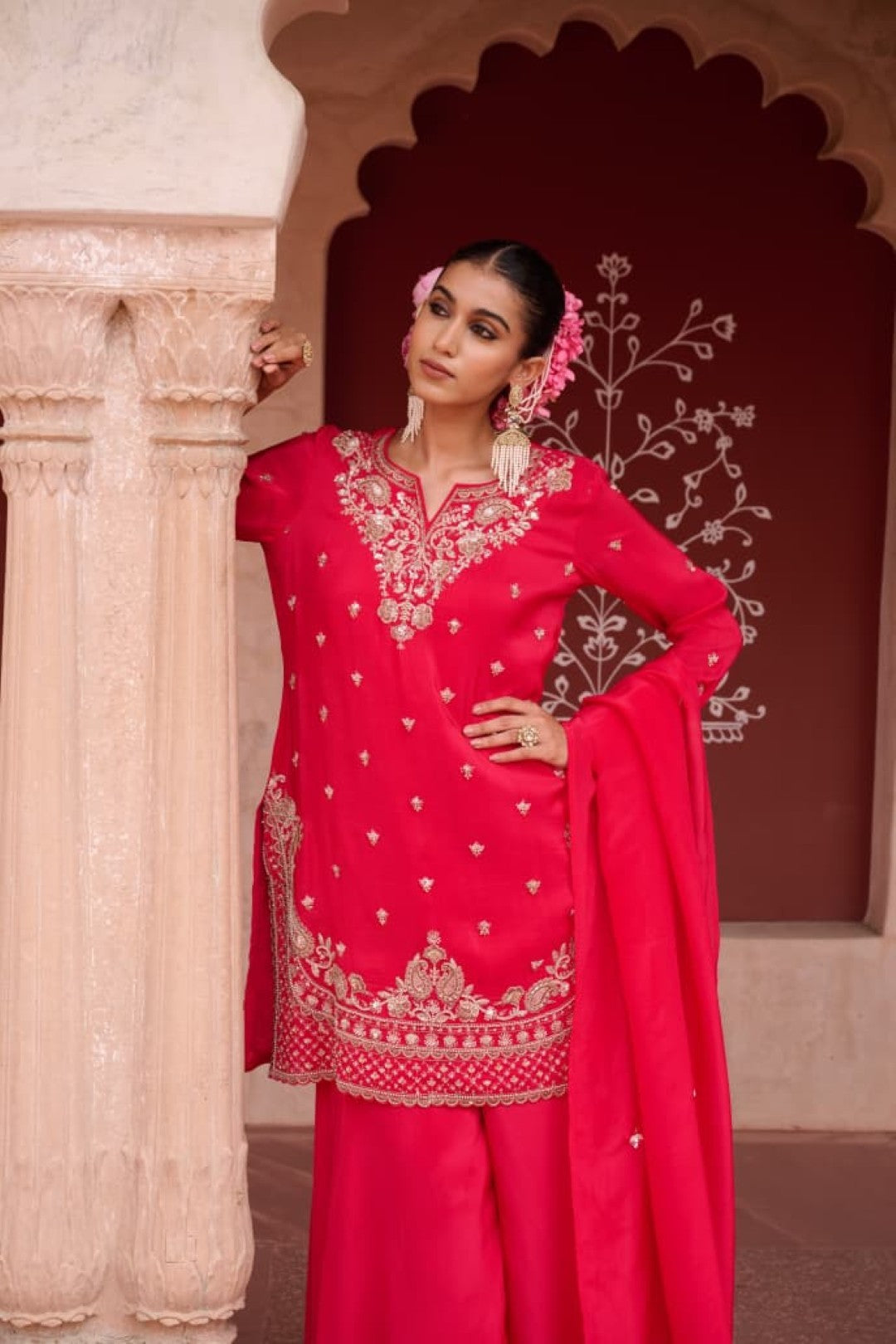 Sangini zarqa full work suit set