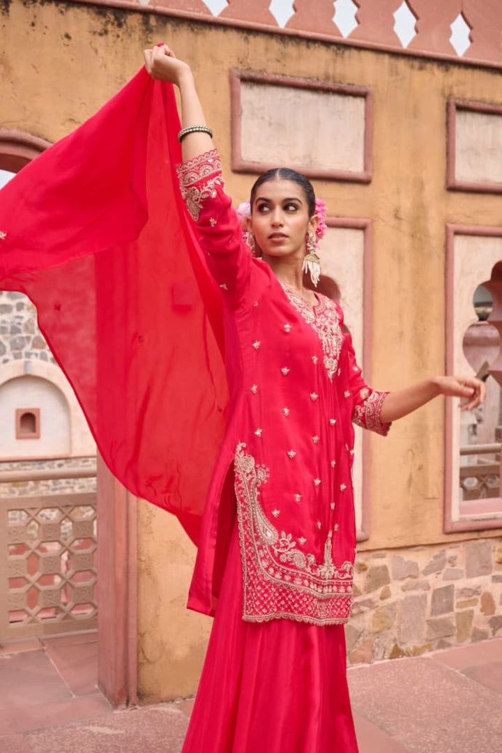 Sangini zarqa full work suit set